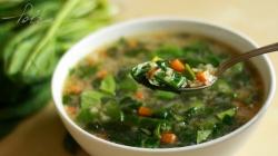 Making green soup