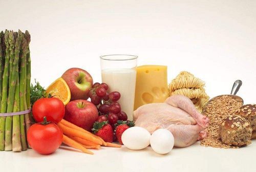 A healthy diet for every day.  Dairy products, meat, fish and eggs.  Useful food.