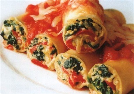 How to cook minced connolly.  Cannelloni stuffed with cheese.  Beginners in the culinary arts.